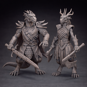 Dragonborn Fighter (Male and Female sculpts)