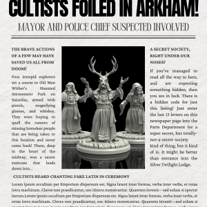 Cultists (11 sculpts across 3 cults)