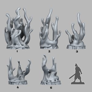 Alternative view of Slime Eruptions (5 sculpt set)