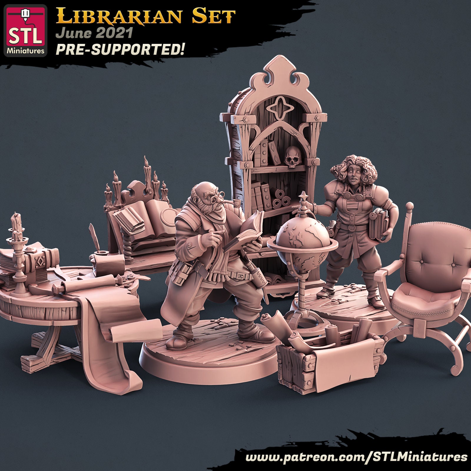 Alternative view of Librarians  (10 sculpts)