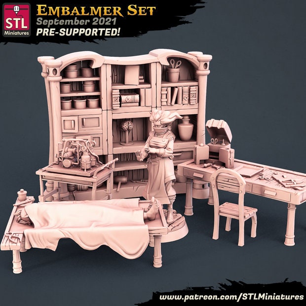Alternative view of Grim Embalmer’s Laboratory – Mortuary Interior Terrain Set