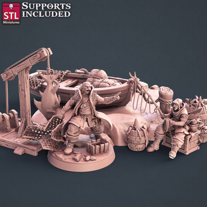 Alternative view of Fishermen Set (11 sculpts)