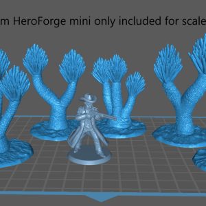 Alternative view of Yuca Tree Terrain Set - 5 Unique Scatter Pieces (Desert, Wild West & Wasteland Scenery)