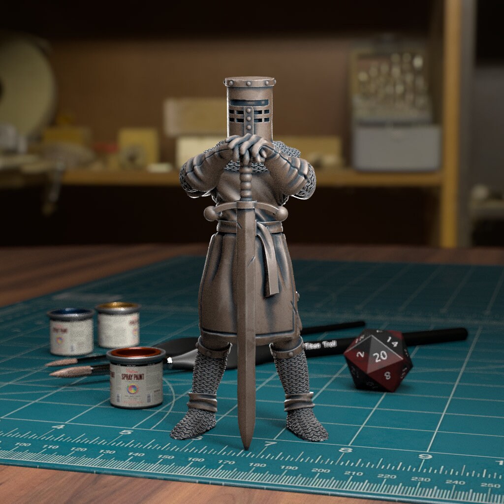 The Black Knight (3 Poses and yes, one is modular!)