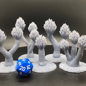 Yuca Tree Terrain Set - 5 Unique Scatter Pieces (Desert, Wild West & Wasteland Scenery)