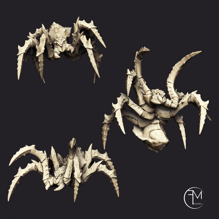 Giant Spiders (3 sculpts in 3 sizes)