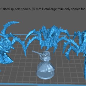 Alternative view of Giant Spiders (3 sculpts in 3 sizes)