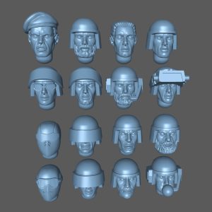 Alternative view of Green Shirts (Modular Soldiers - Full Set makes 9 complete figures)