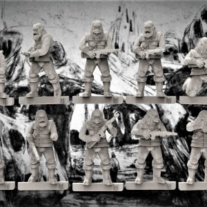 Alternative view of Apes with Guns (2 different sets of 10 Sculpts)
