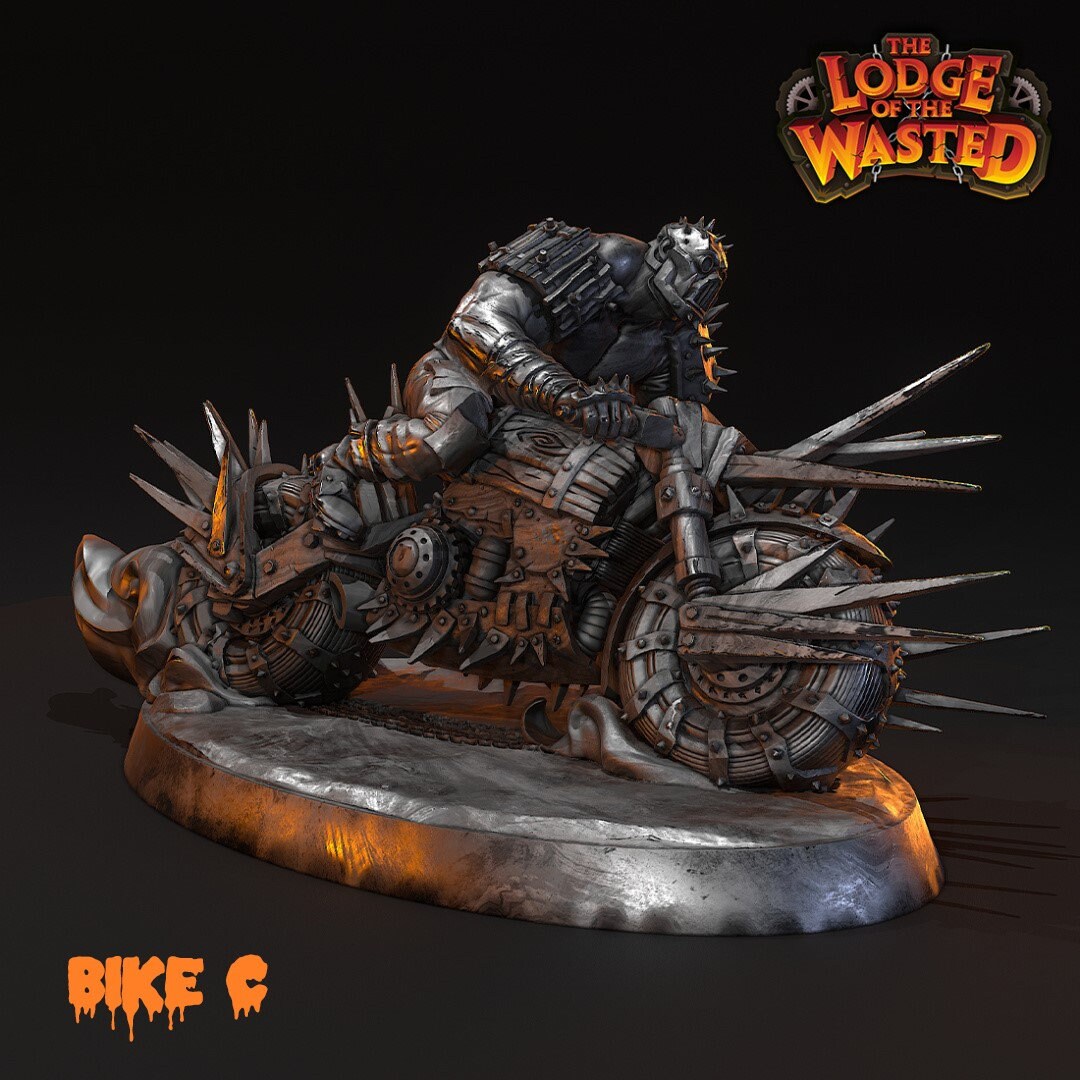 Alternative view of Wasteland Biker Gang (4 sculpts)