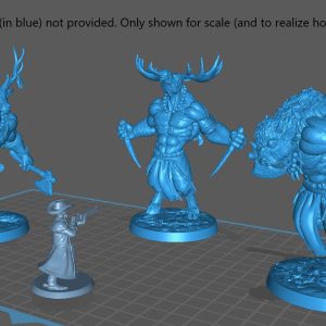 Alternative view of Western Minotaurs (3 sculpts)