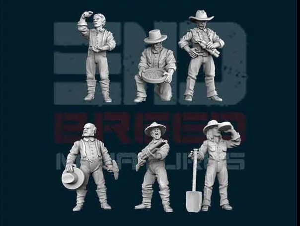 Old West Prospectors (6 Sculpts)