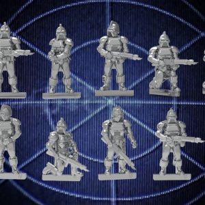 Alternative view of Vintage Silver Robots (2 sets of 10 sculpts each)