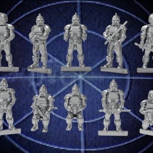Vintage Silver Robots (2 sets of 10 sculpts each)