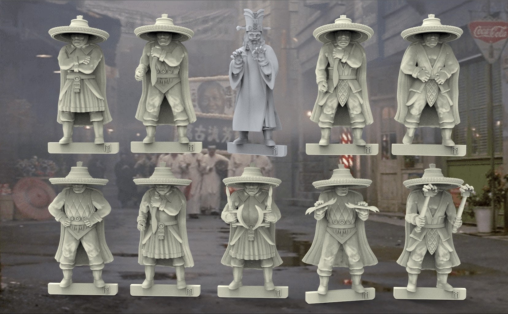 The Three Winds and Asian Sorcerer (10 Sculpts)