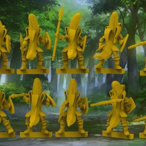 Alternative view of The Produce Protectorates (Banana Knights, Strawberry Guardsmen, Corn Marines, and more)