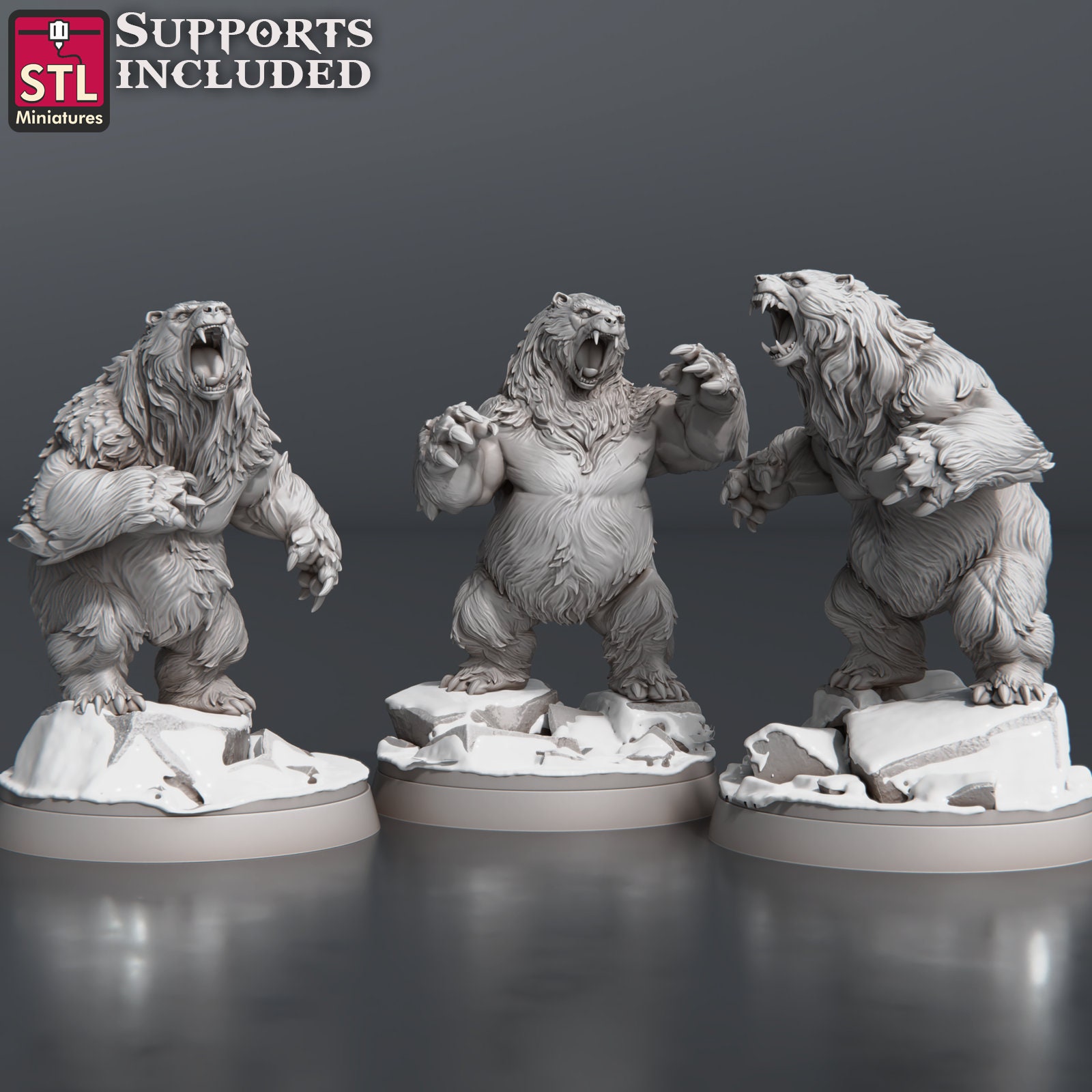 Bear Pack (3 sculpts in 2 sizes)