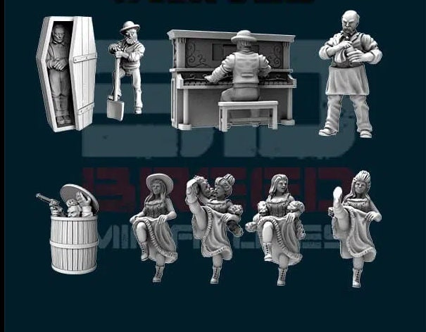 Western Civilians (11 Sculpts)