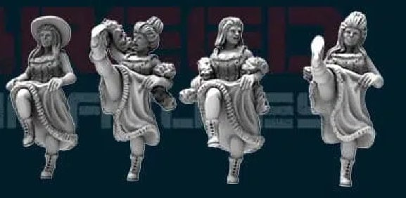 Alternative view of Western Civilians (11 Sculpts)