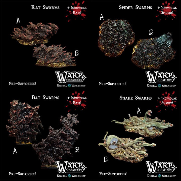 Vermin Swarms (8 sculpts)