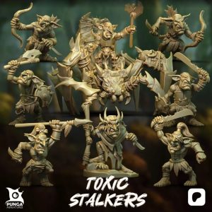 Goblin Warband Miniatures Set -  9 piece set plus arms options