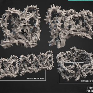 Alternative view of Wall of Thorns (Circular or Clumpy Sculpts)