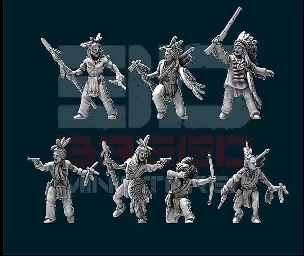 Sioux Warband (7 Sculpts)