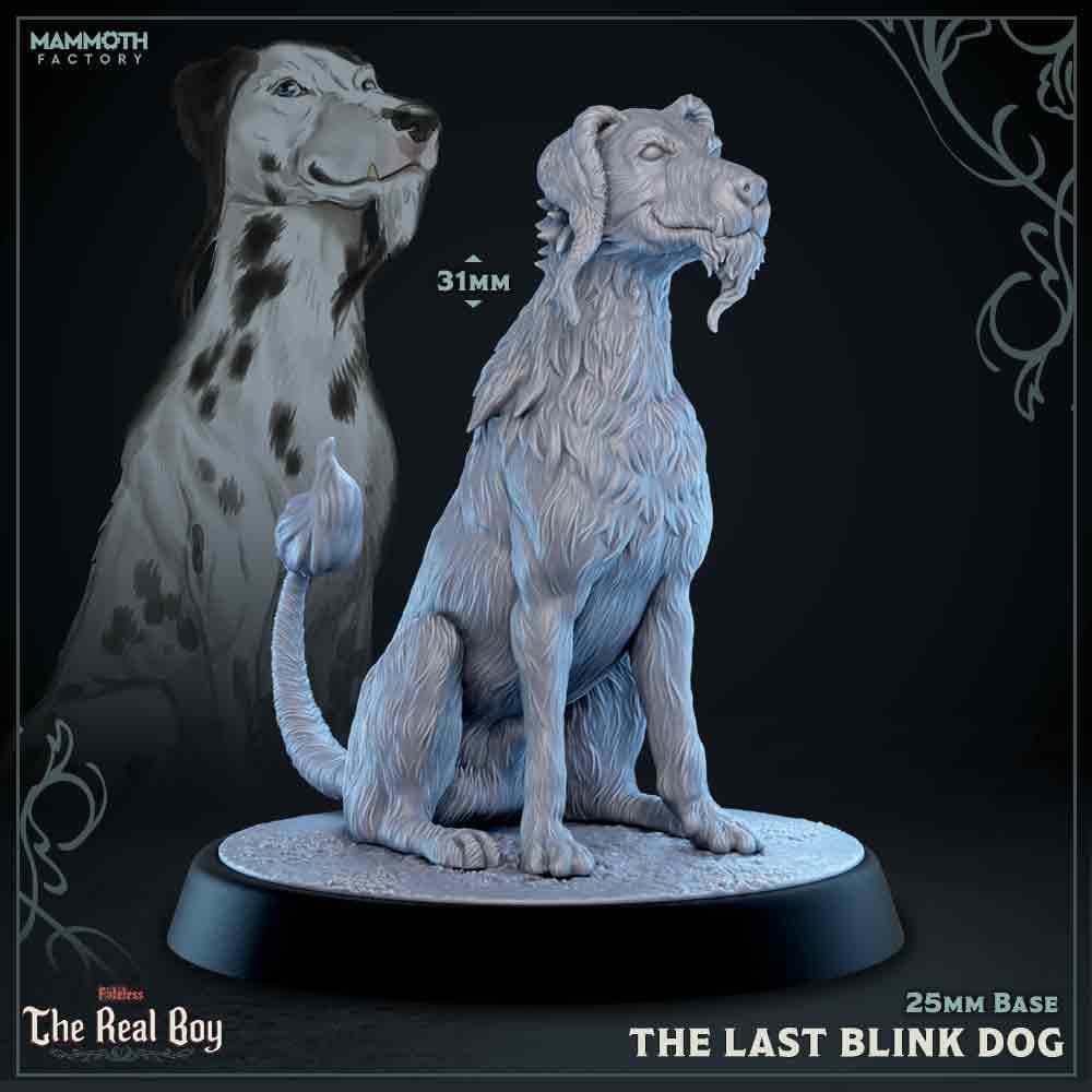 The Last Blink Dog – A Loyal Companion That Refuses to Stay Put (Fantasy Familiar Miniature)