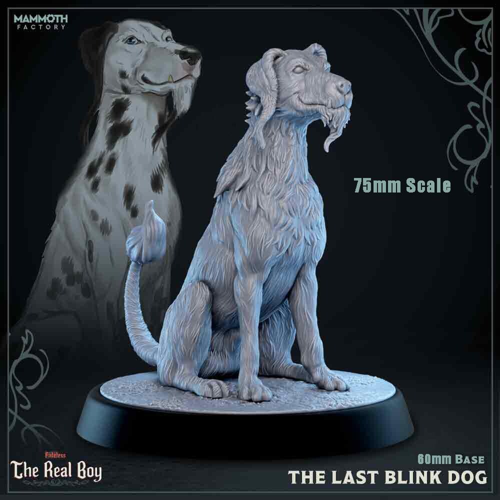 Alternative view of The Last Blink Dog – A Loyal Companion That Refuses to Stay Put (Fantasy Familiar Miniature)
