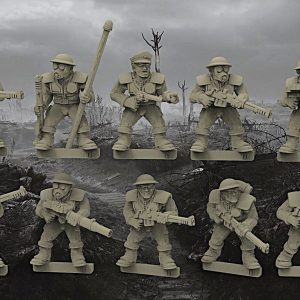WW1 Trench Troops (10 Sculpts)