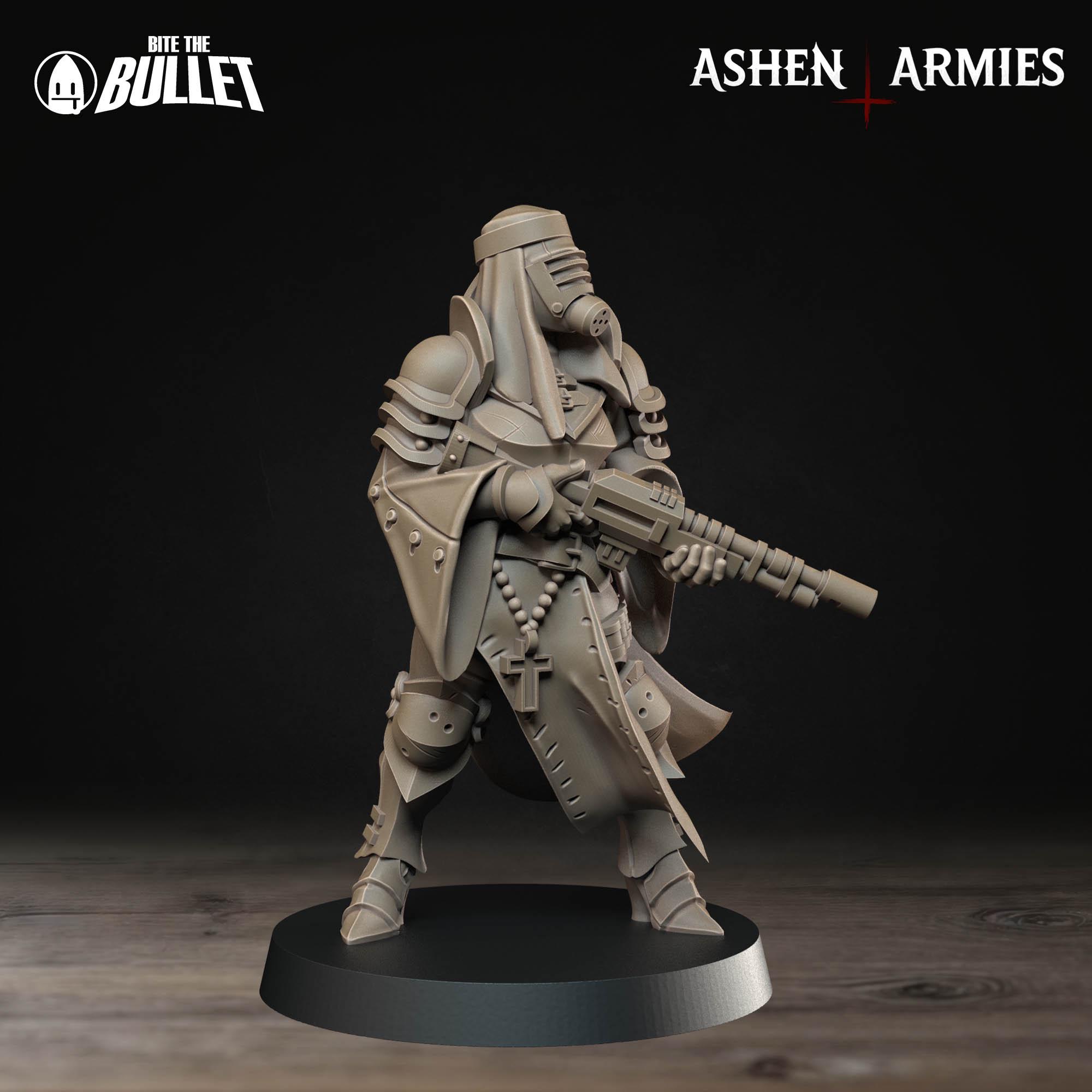 Sniper Priest with Rifle - 2 Sculpts