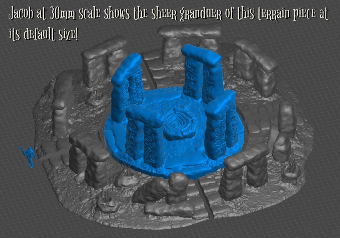 Arcane Stone Circle – Modular Ritual Terrain (5 Pieces) - Image 3
