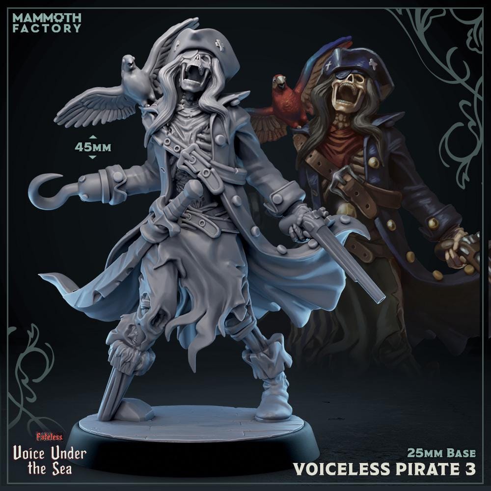 Alternative view of Voiceless Pirates (5 sculpts)