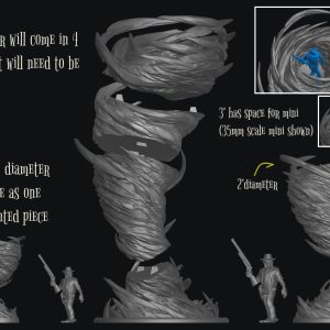 Alternative view of Tornado or Dust Devil (3 sizes in 10 colors)