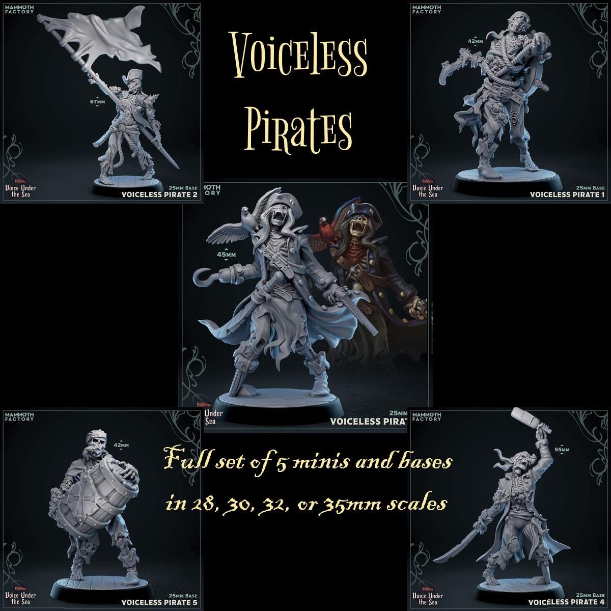 Voiceless Pirates (5 sculpts)