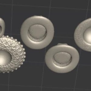 Alternative view of Set of Knocked-off Hats (5 sculpts)