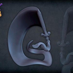 Willy Nilly, the Summoned Blade of Questionable Intent (3 sizes, in 10 different colors)