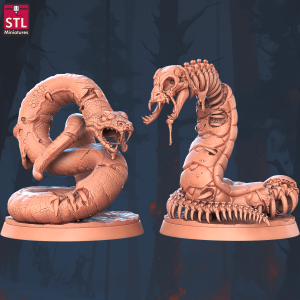 Ghoul Snakes (2 sculpts in 2 sizes)
