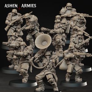 Hellbound Apostasy Warband – Trench Crusade Fanatics | Modular Heads & Full Set Miniatures