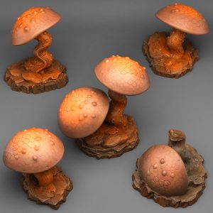 Cursed Mushrooms (5 sculpt set)