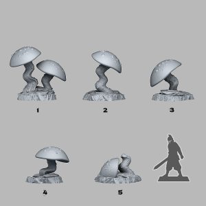 Alternative view of Cursed Mushrooms (5 sculpt set)