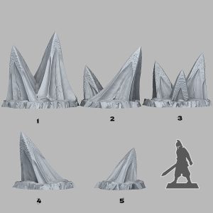 Alternative view of Frost Death Spikes (5 sculpt set)