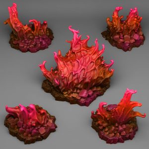 Infernal Blood Flames (5 sculpt set)