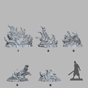 Alternative view of Infernal Blood Flames (5 sculpt set)