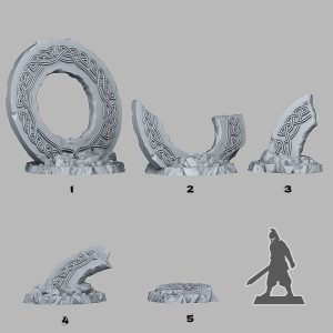 Alternative view of Magic Dwarf Ruins (5 sculpt set)