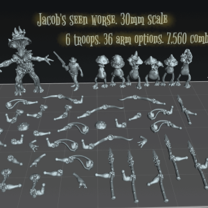 Alternative view of Mushroom Warband – 7 Sculpts, 7,561 Possible Builds