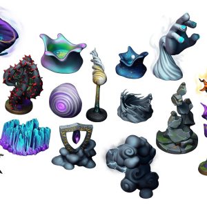 Spell Effect Miniatures – Magic Missile, Fire Burst, Tentacles, Vortex & More for Tabletop RPGs