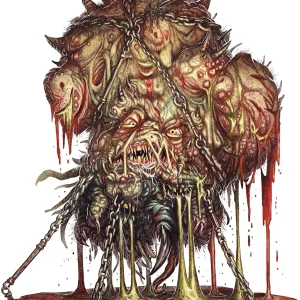 Alternative view of Plague Abomination Idol - Sibriex Style Flesh Horror Boss Miniature