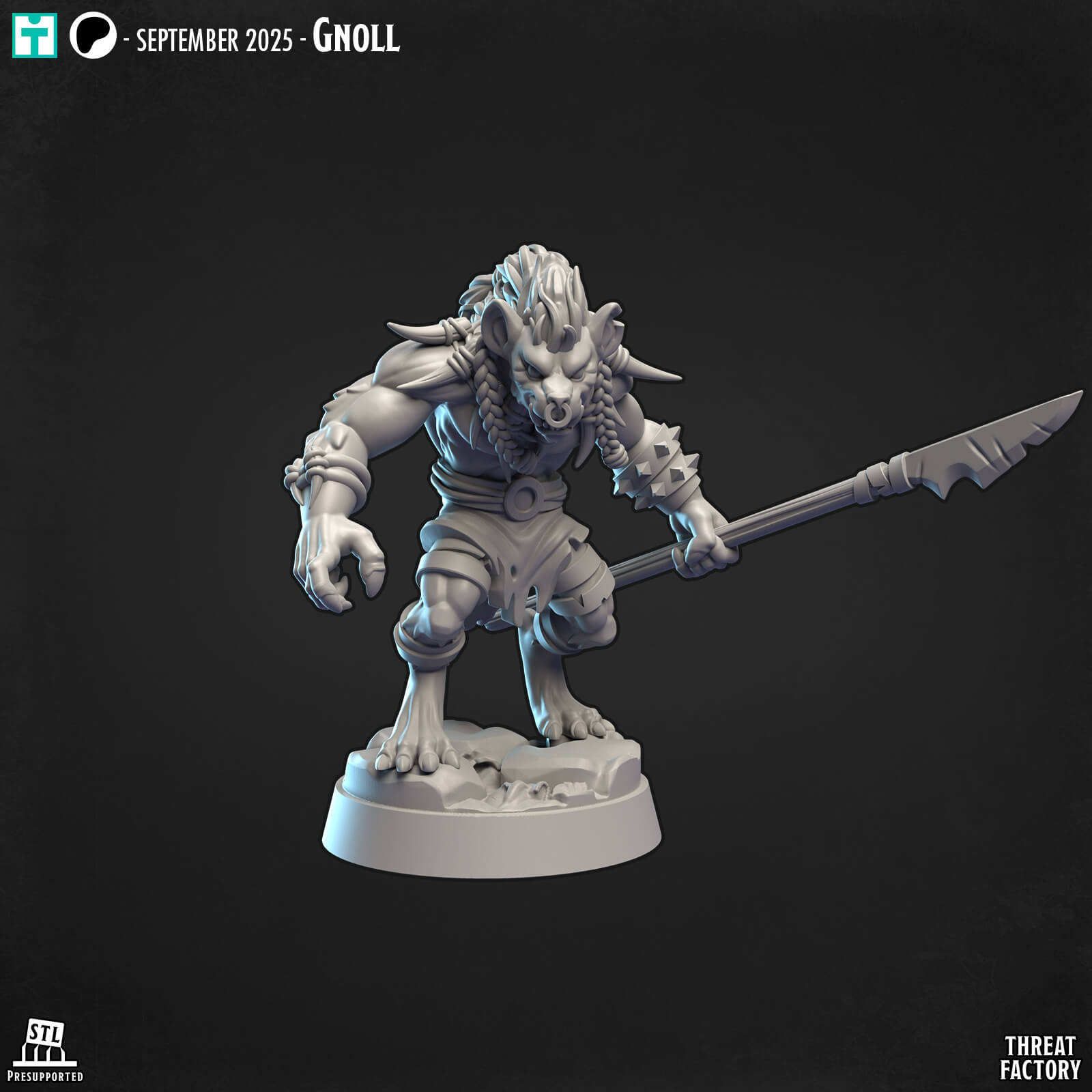 Gnoll Tribes Miniatures Set - 5 Hyena Raiders - Image 7