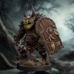Pig Orc Warboss – Iron Tusk Commander (Fantasy Miniature)